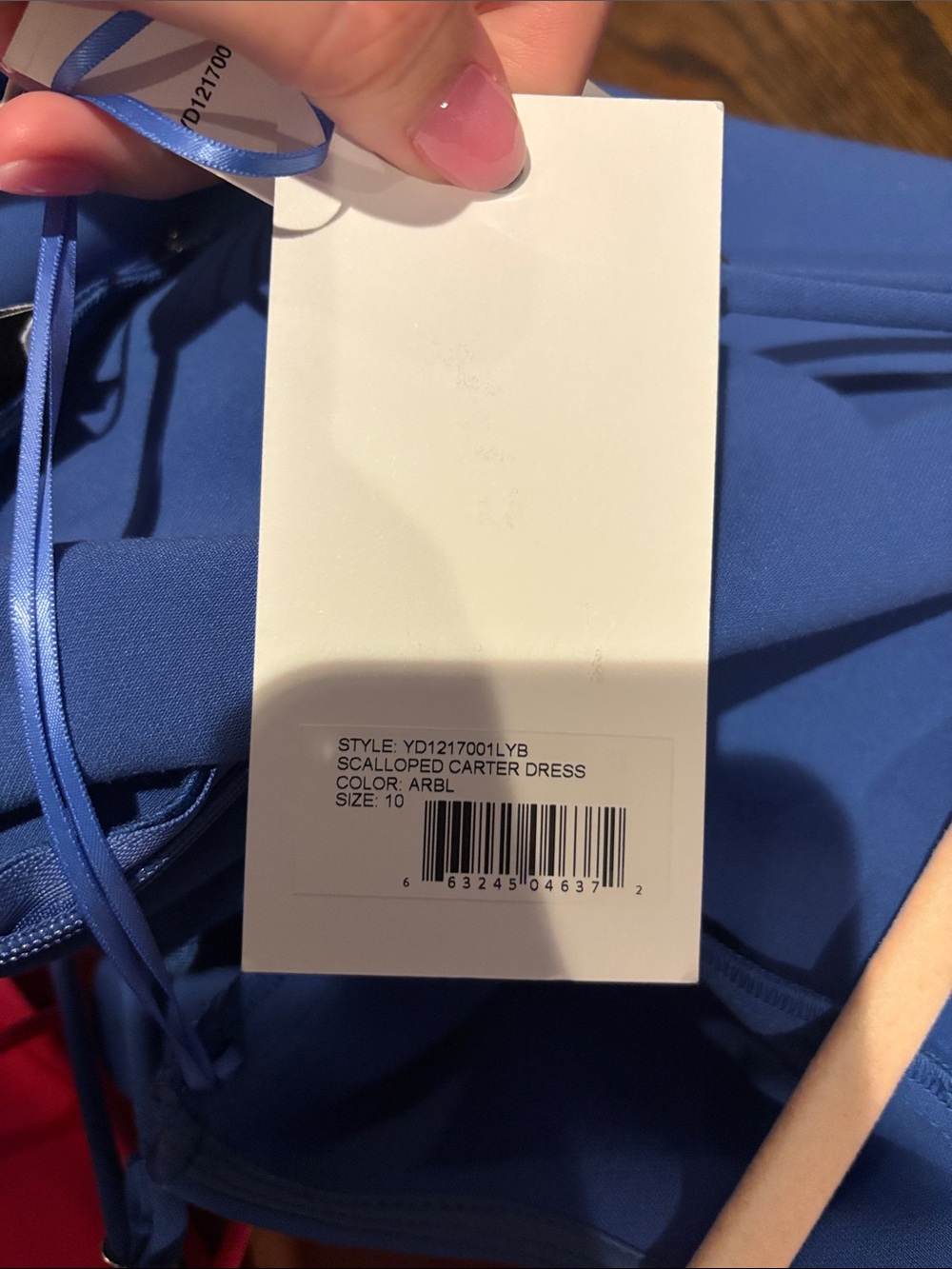 Likely Periwinkle Blue Dress with Scalloped Edge - Picture 4 of 5